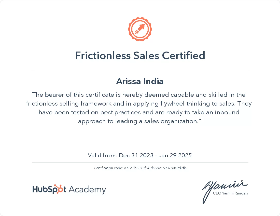 Frictionless Sales